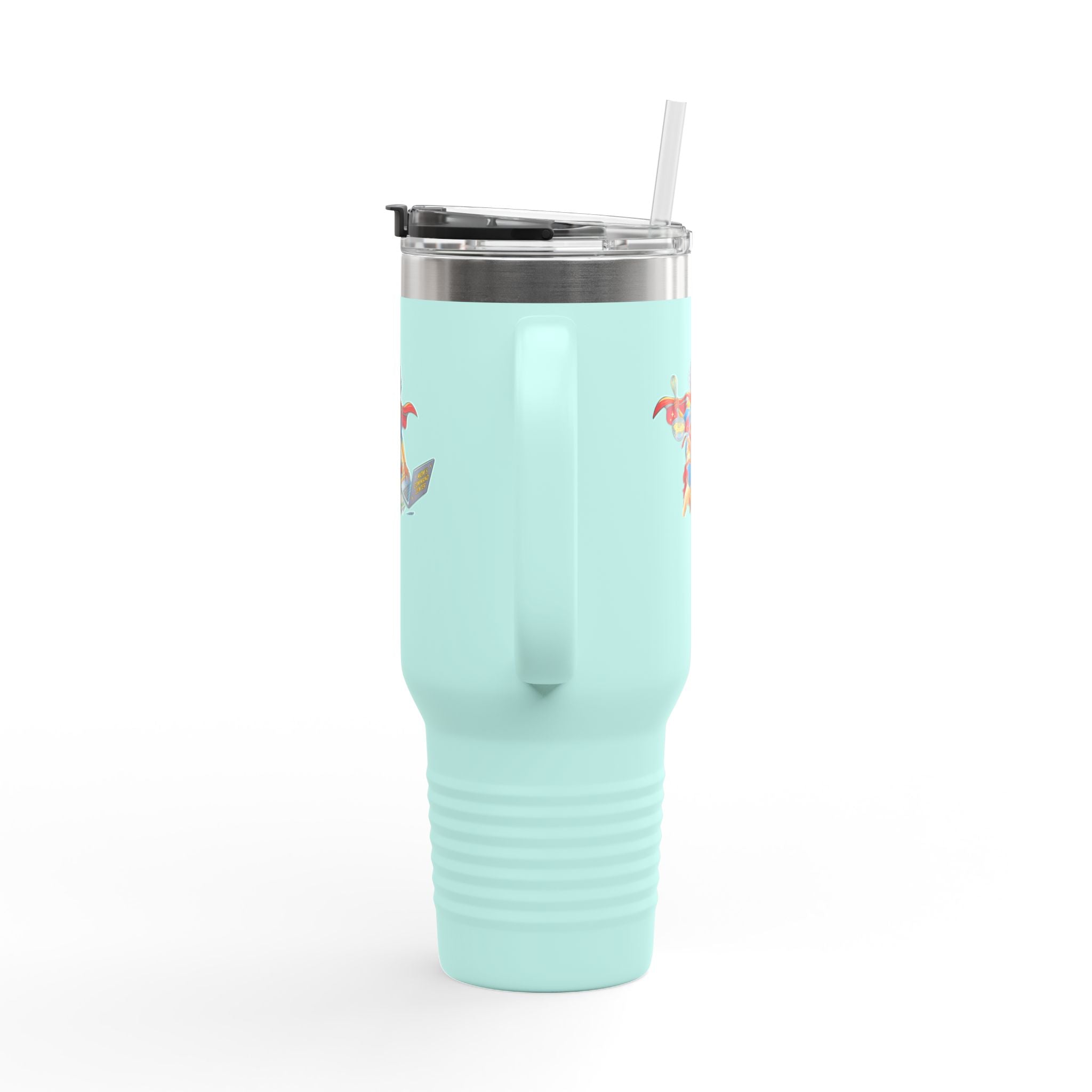 Supermom 40oz Insulated Travel Mug — 'Work • Errands • Home' Stainless Tumbler