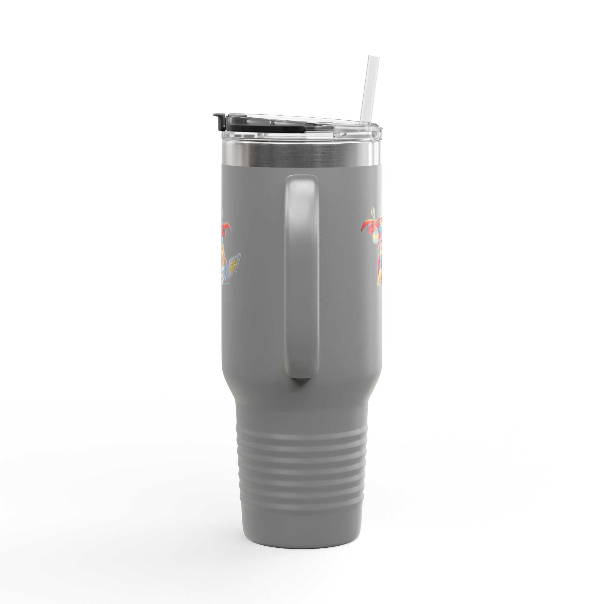 Supermom 40oz Insulated Travel Mug — 'Work • Errands • Home' Stainless Tumbler