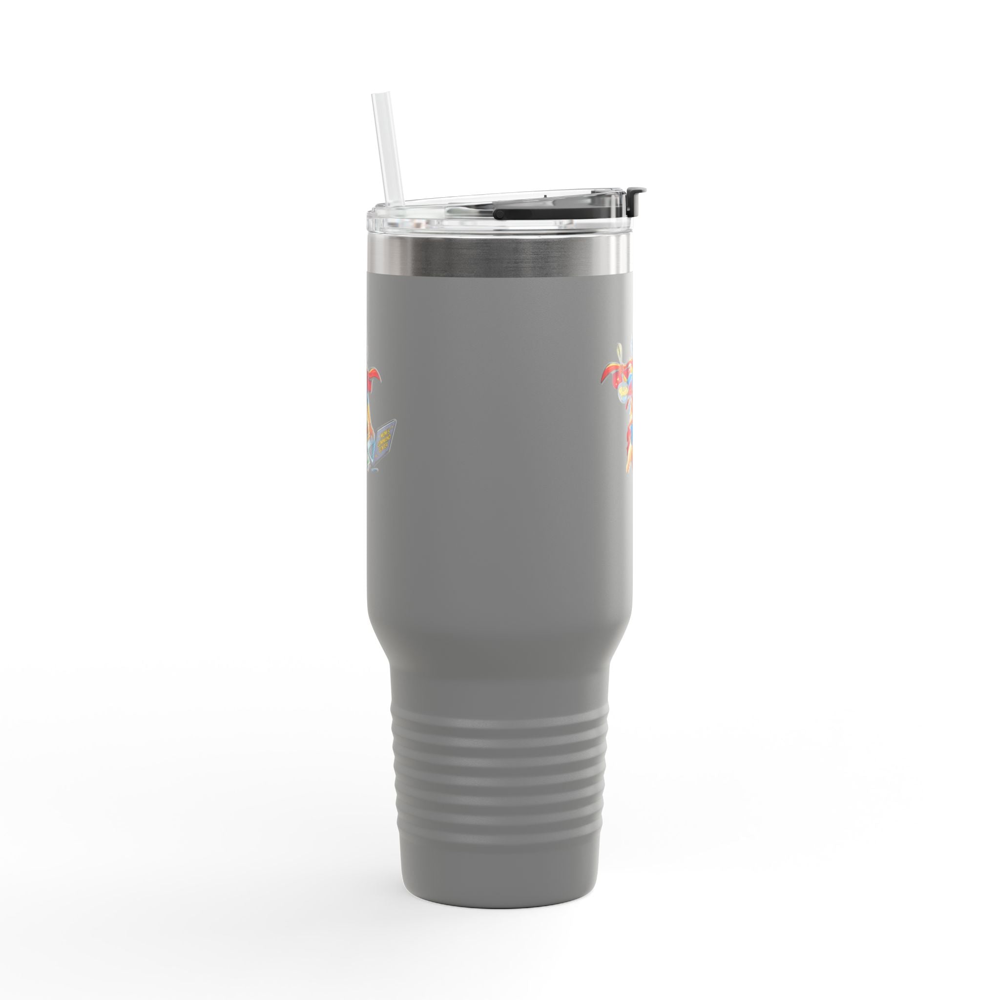 Supermom 40oz Insulated Travel Mug — 'Work • Errands • Home' Stainless Tumbler