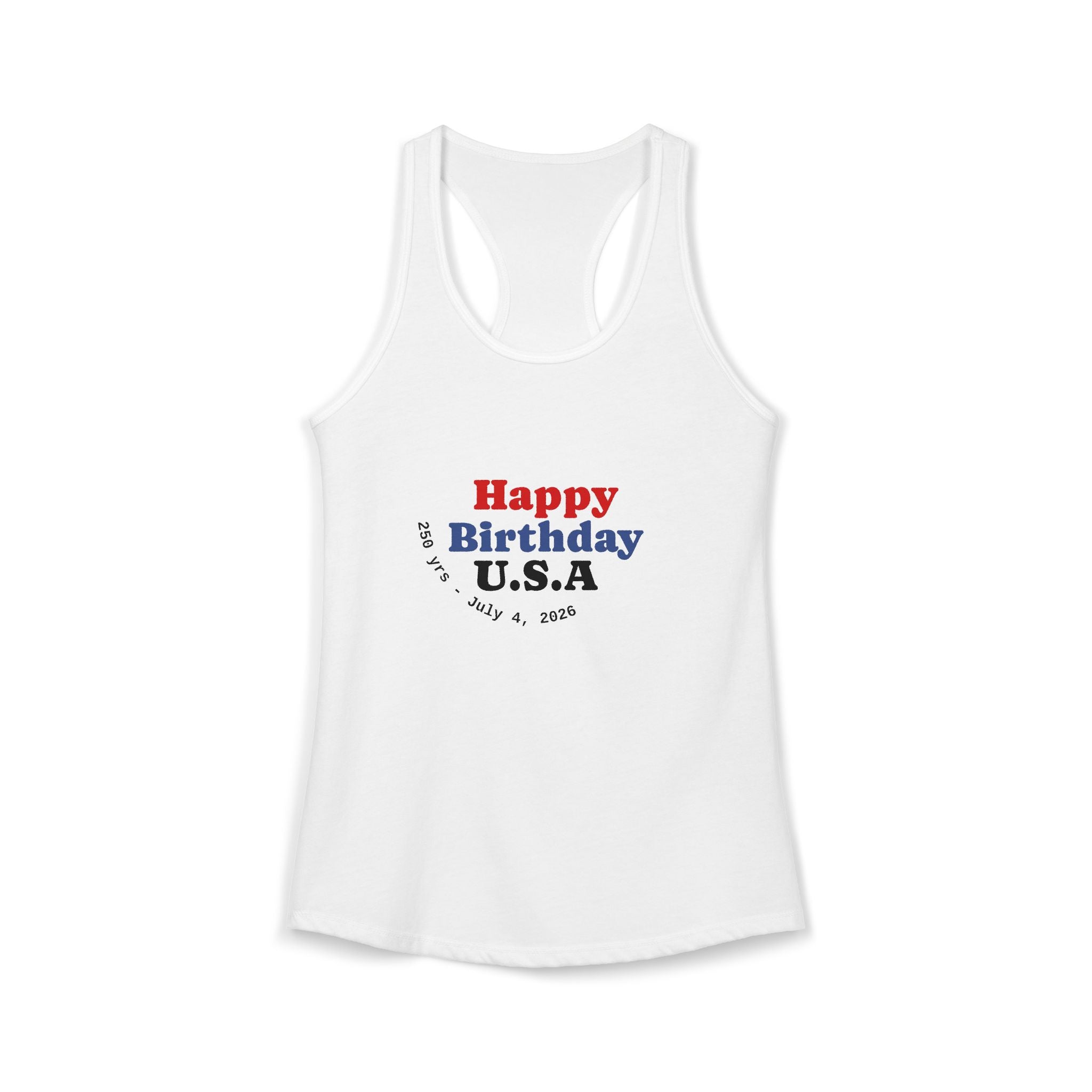 4th of July Women's Racerback Tank — Patriotic Independence Day Tank Top