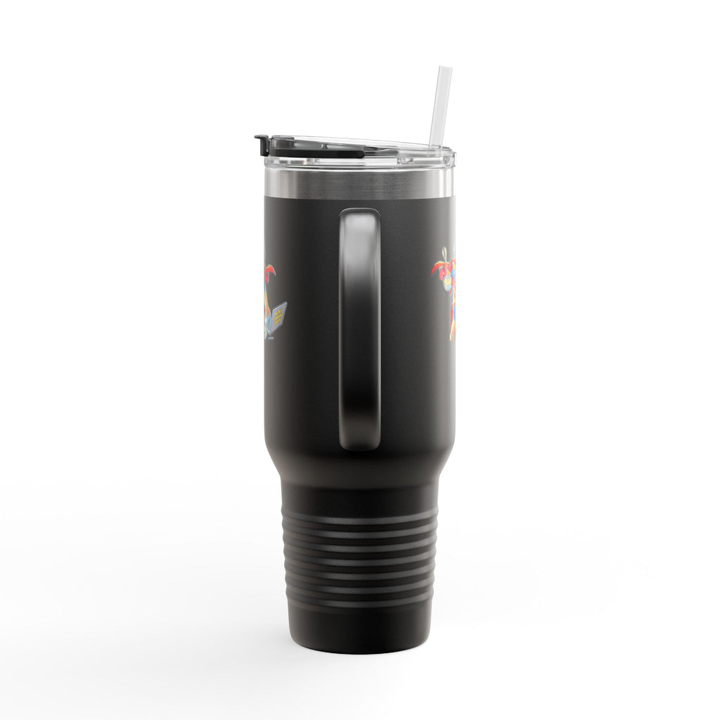 Supermom 40oz Insulated Travel Mug — 'Work • Errands • Home' Stainless Tumbler