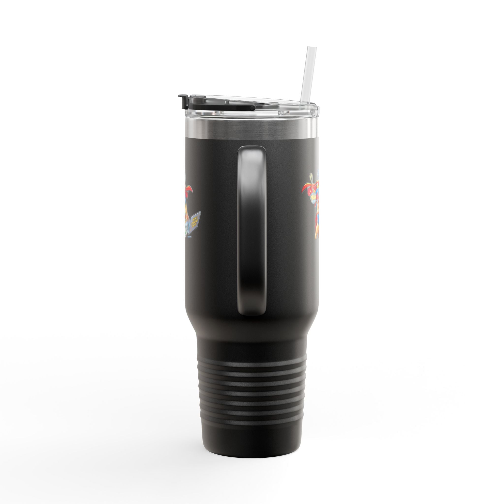 Supermom 40oz Insulated Travel Mug — 'Work • Errands • Home' Stainless Tumbler