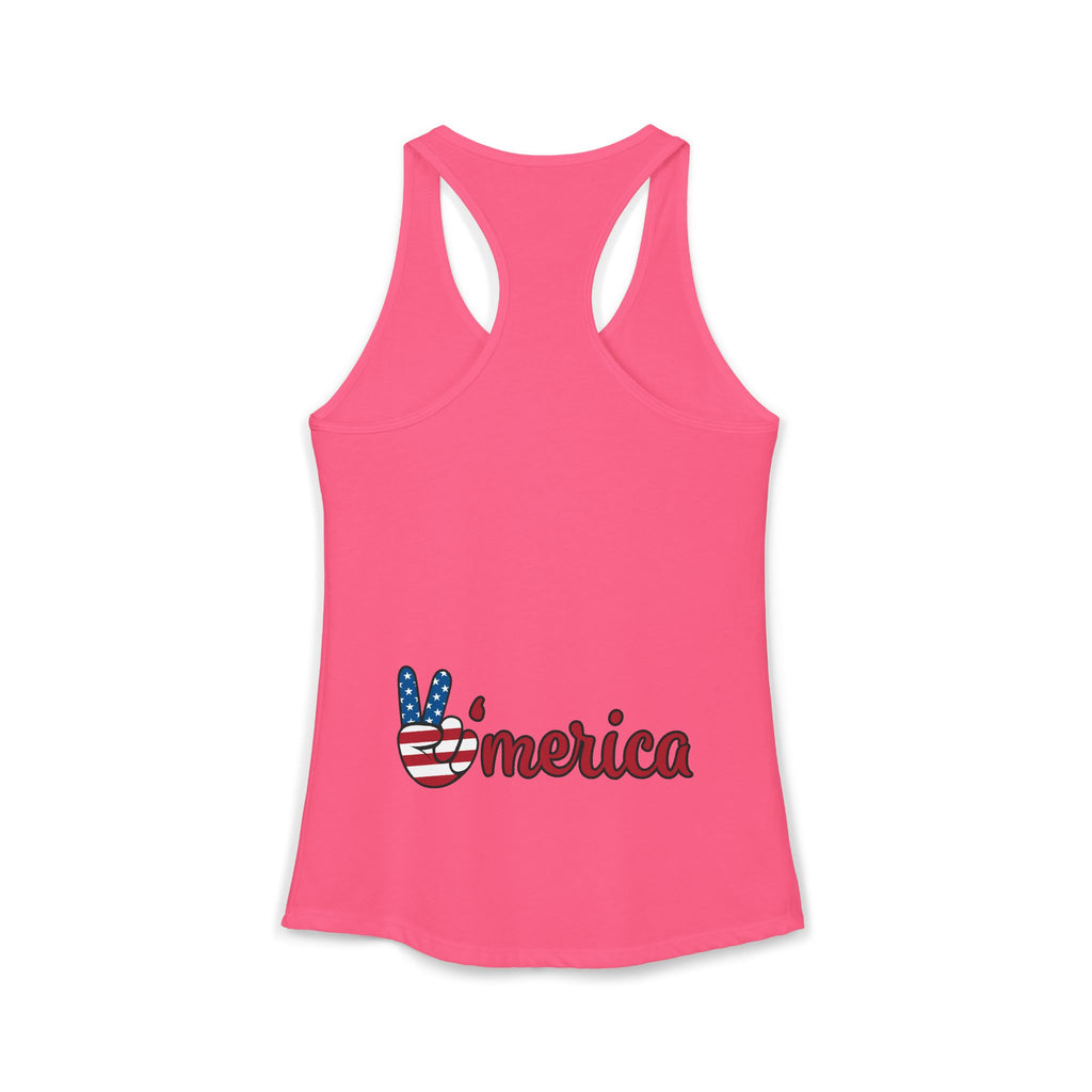 4th of July Women's Racerback Tank — Patriotic Independence Day Tank Top