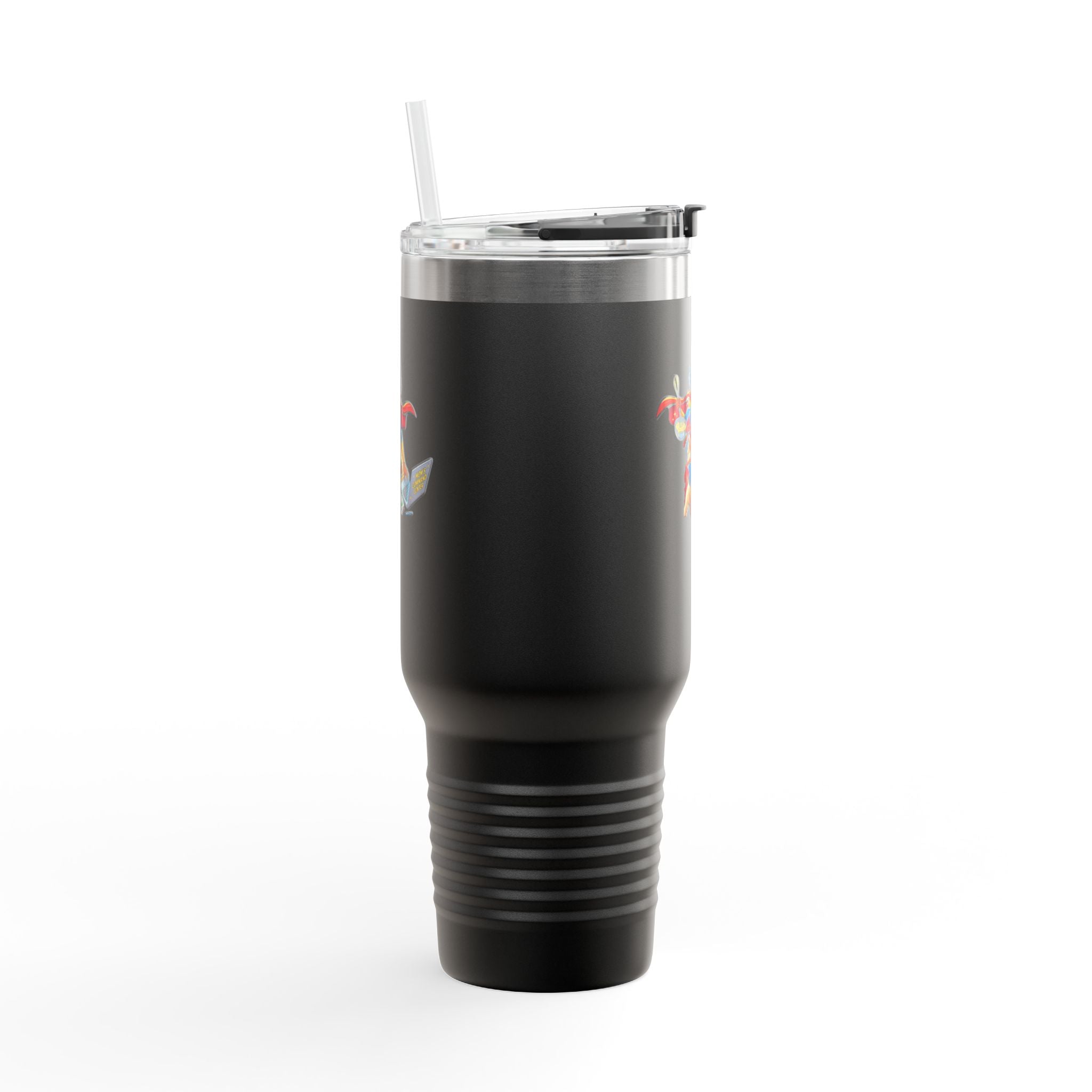 Supermom 40oz Insulated Travel Mug — 'Work • Errands • Home' Stainless Tumbler