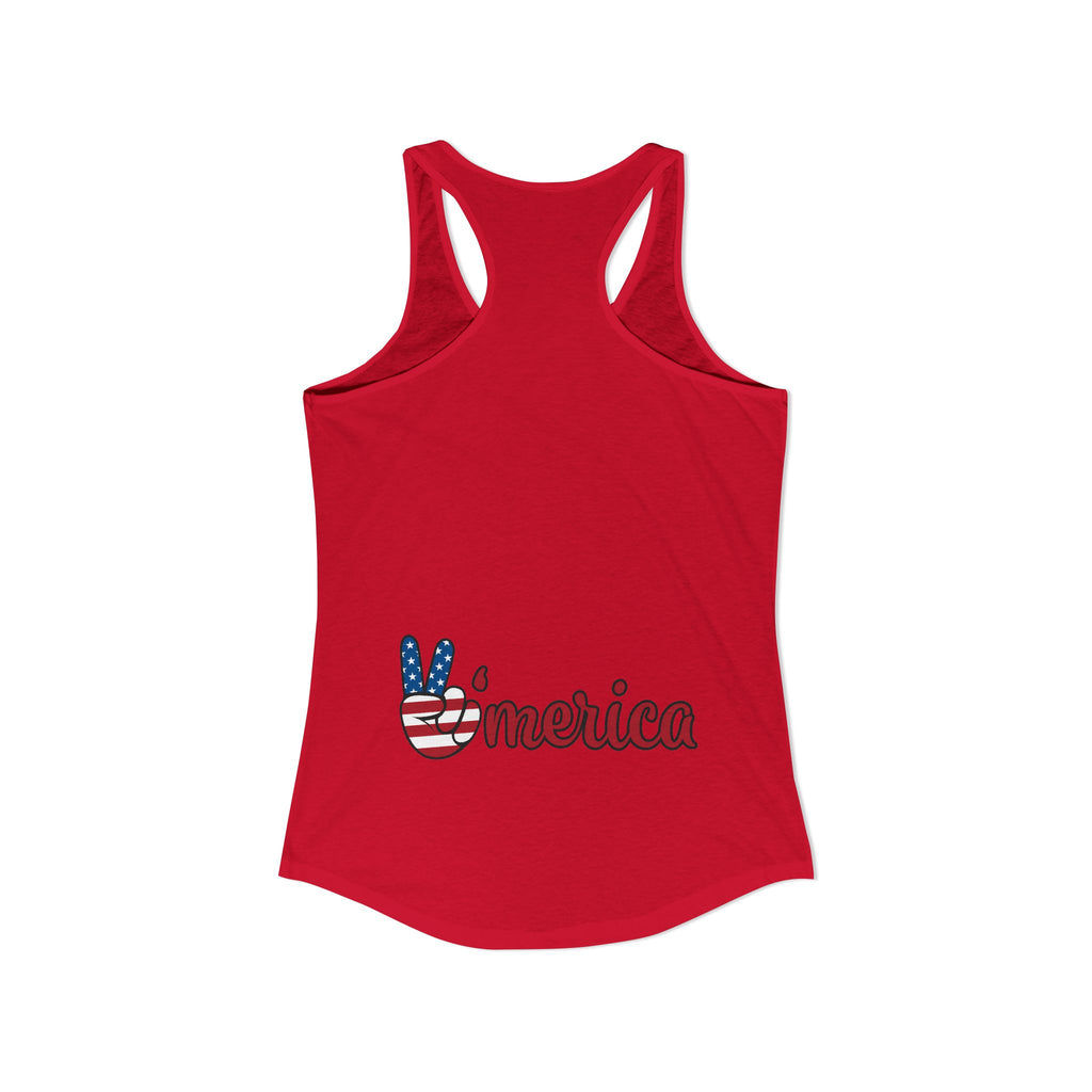 4th of July Women's Racerback Tank — Patriotic Independence Day Tank Top