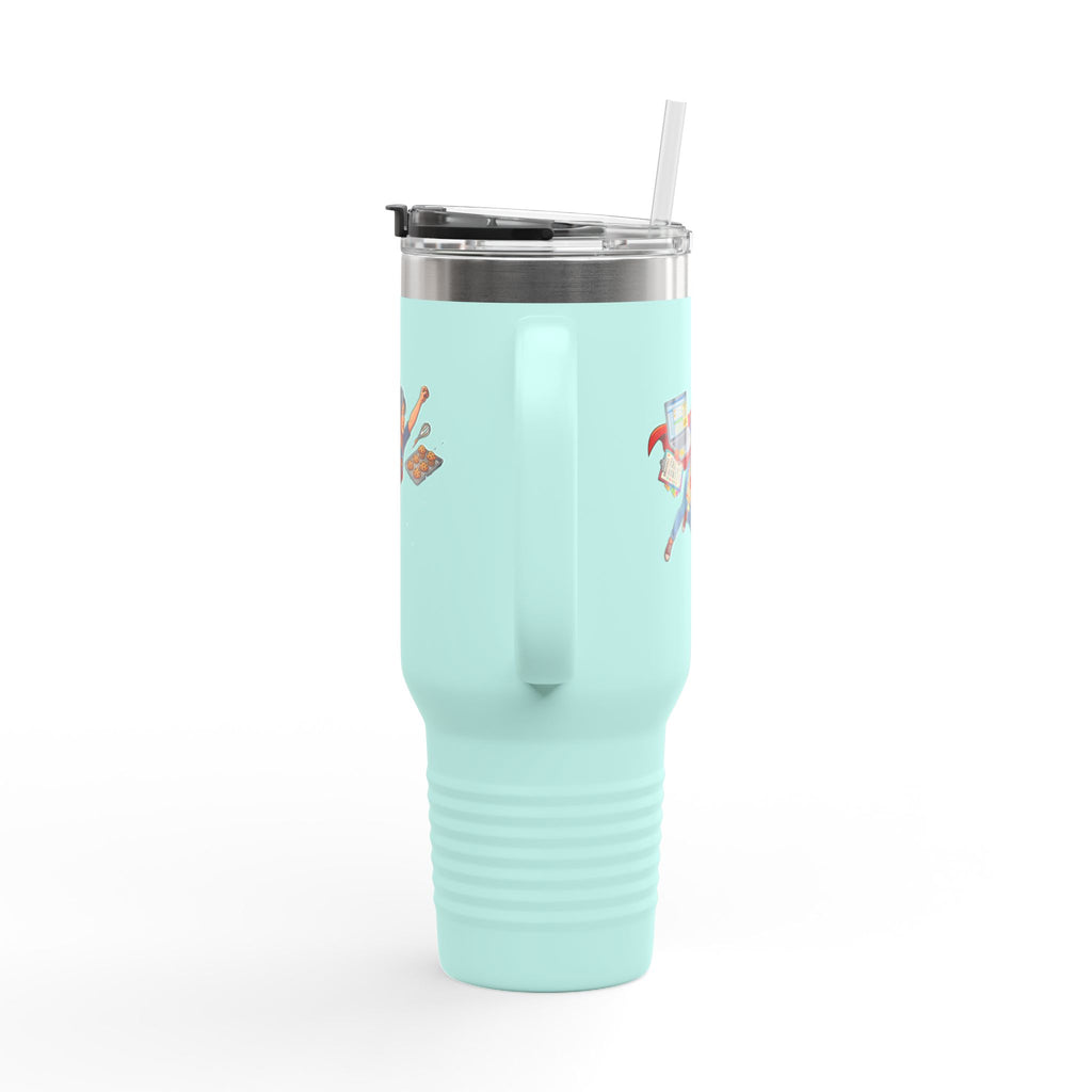 40oz Insulated Travel Mug — Supermom Work-from-Home Stainless Tumbler