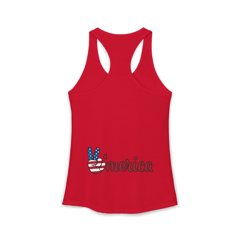 4th of July Women's Racerback Tank — Patriotic Independence Day Tank Top