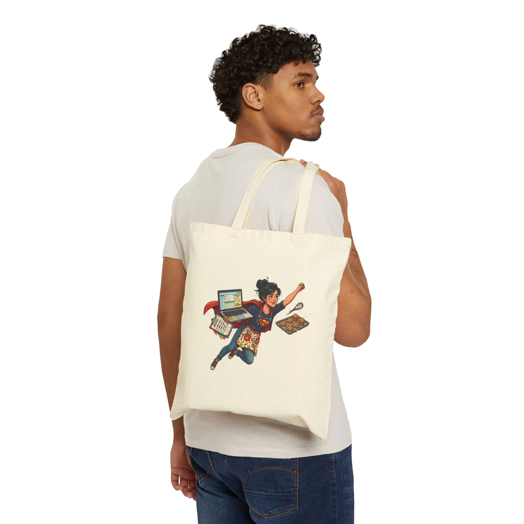 Stylish and Fun Cotton Canvas Tote Bag