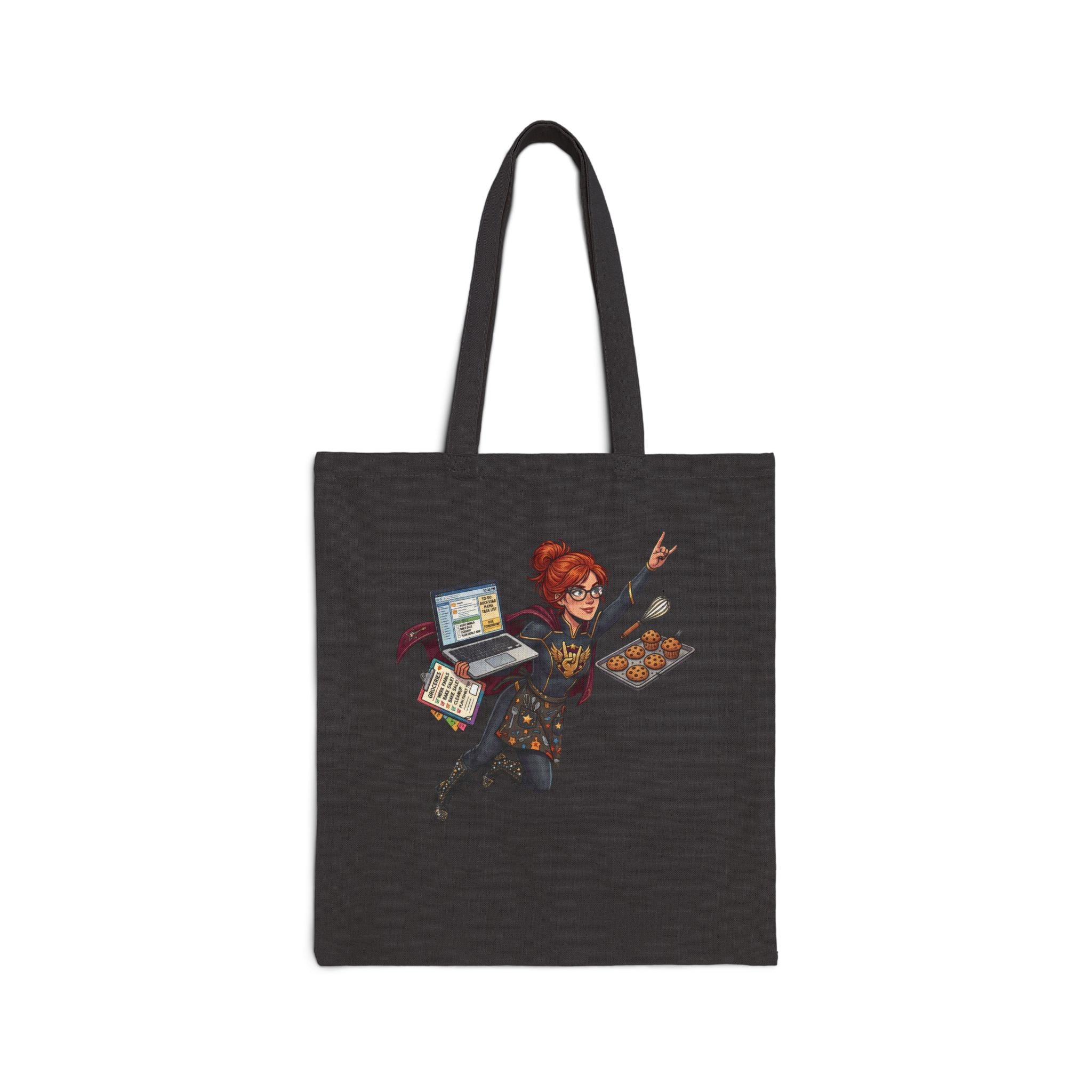 Super Mom - Stylish and Fun Cotton Canvas Tote Bag