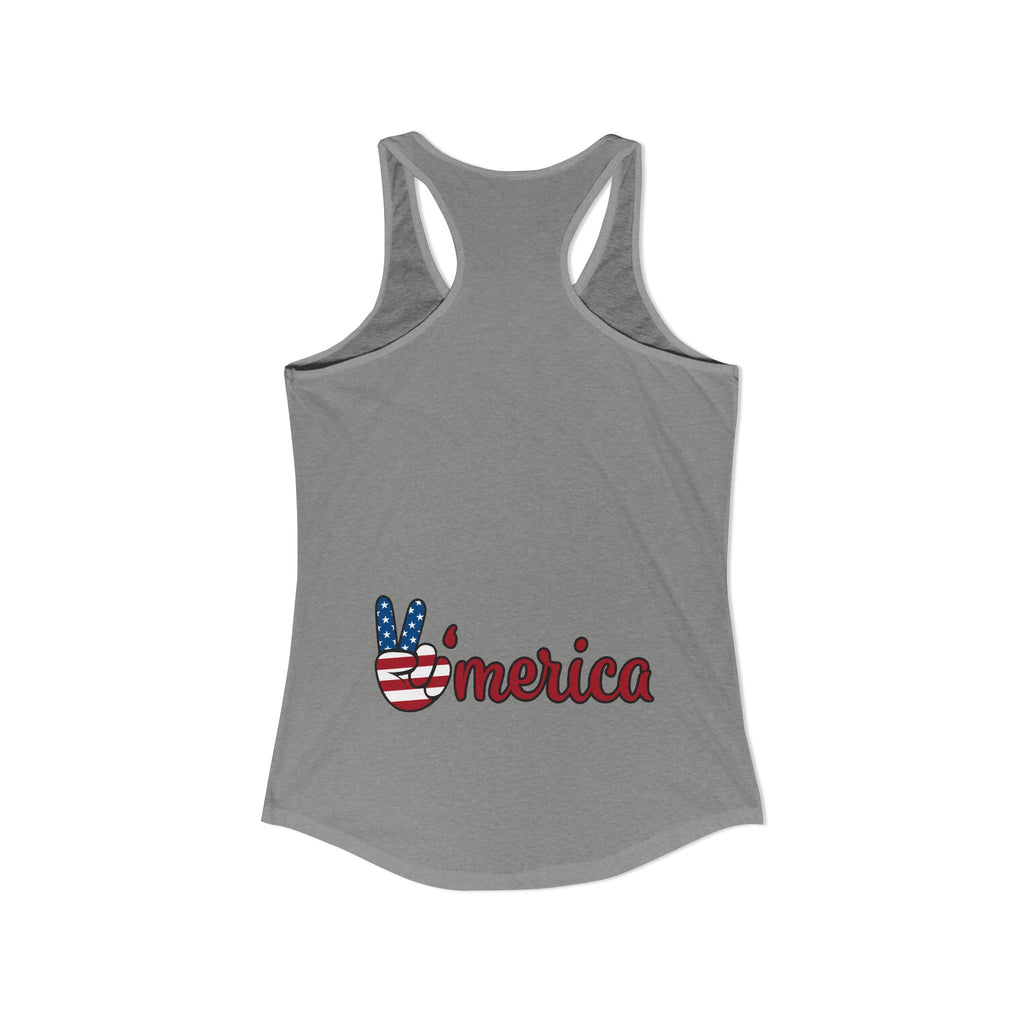 4th of July Women's Racerback Tank — Patriotic Independence Day Tank Top