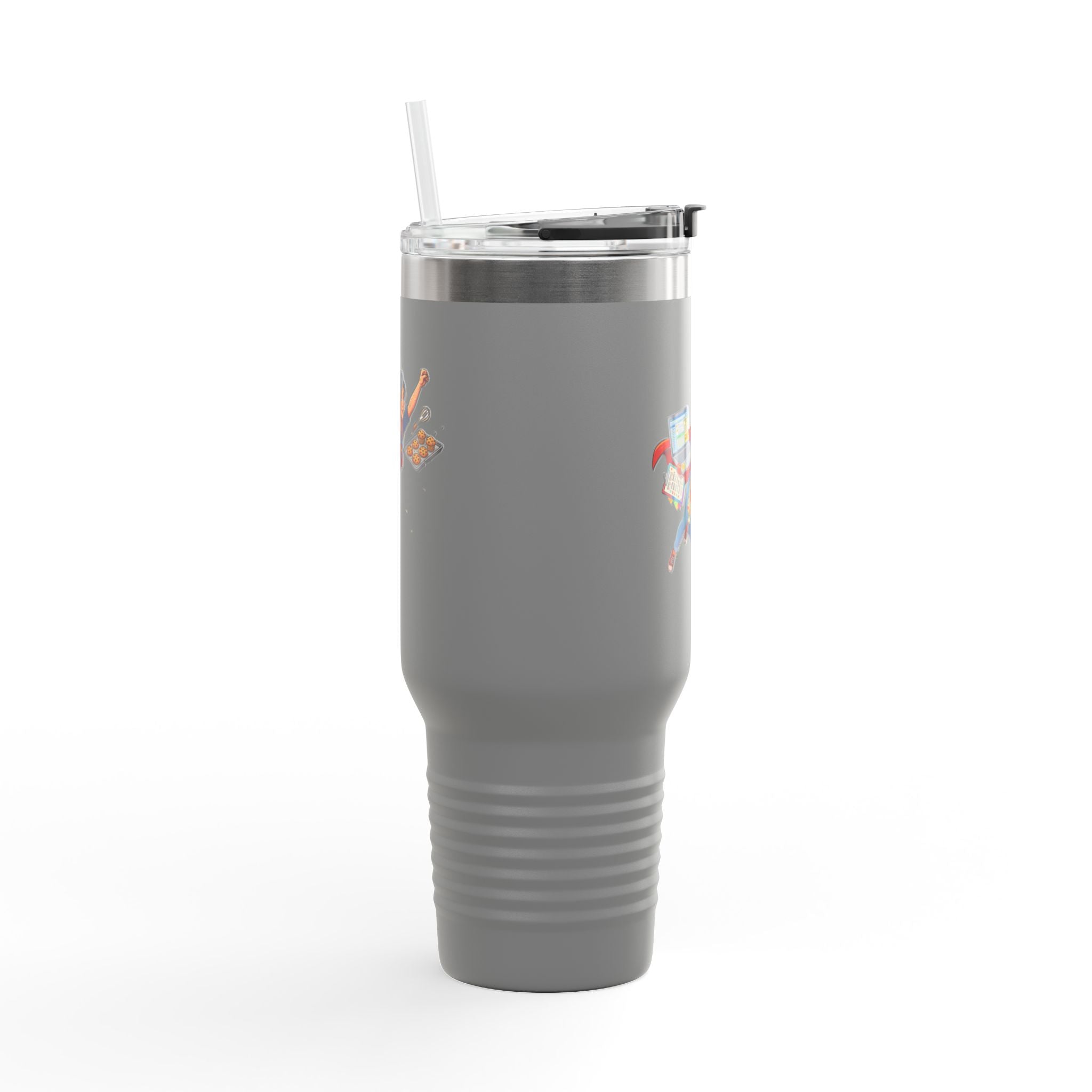 40oz Insulated Travel Mug — Supermom Work-from-Home Stainless Tumbler