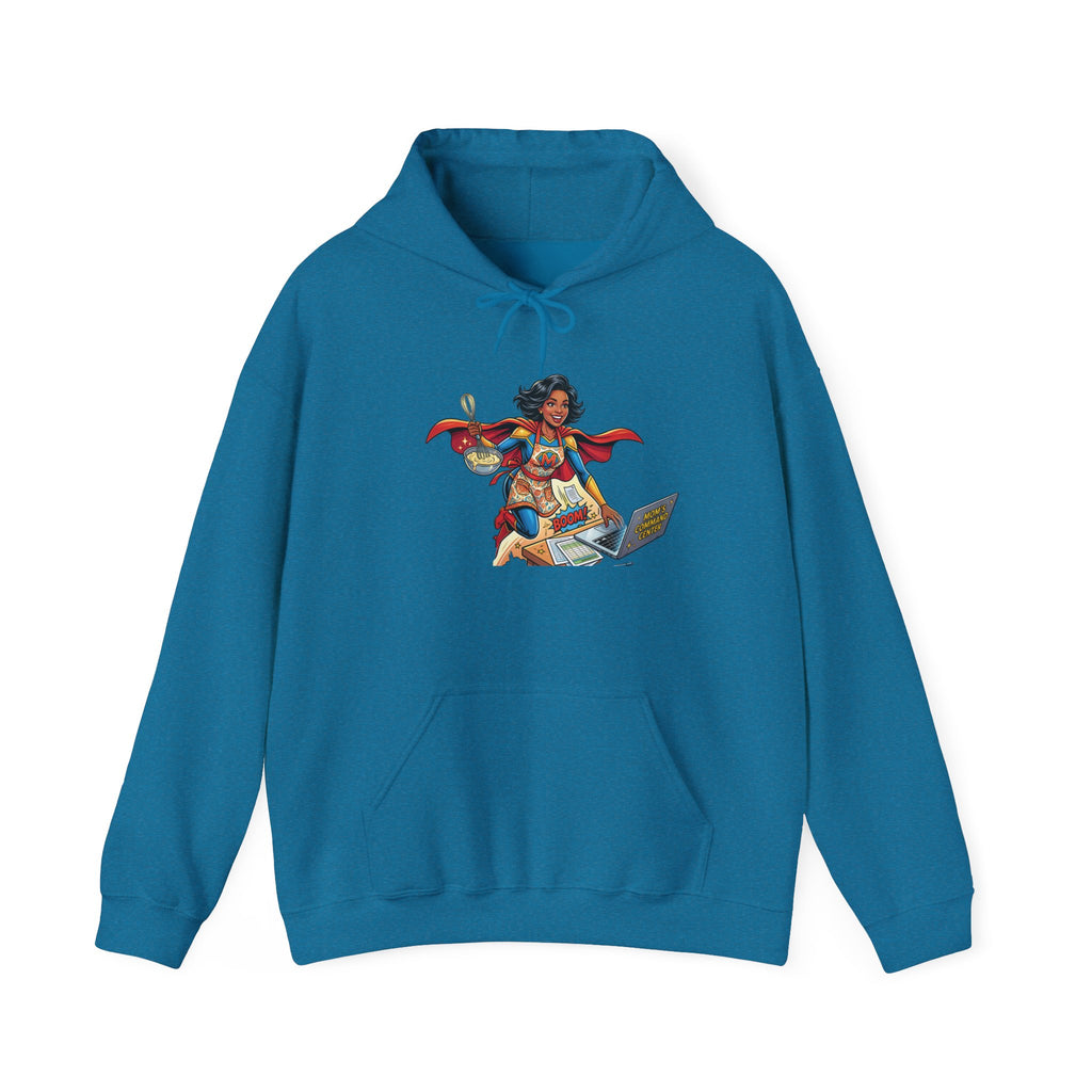 Mom Superhero Unisex Heavy Blend Hoodie – Multitasking Graphic Sweatshirt