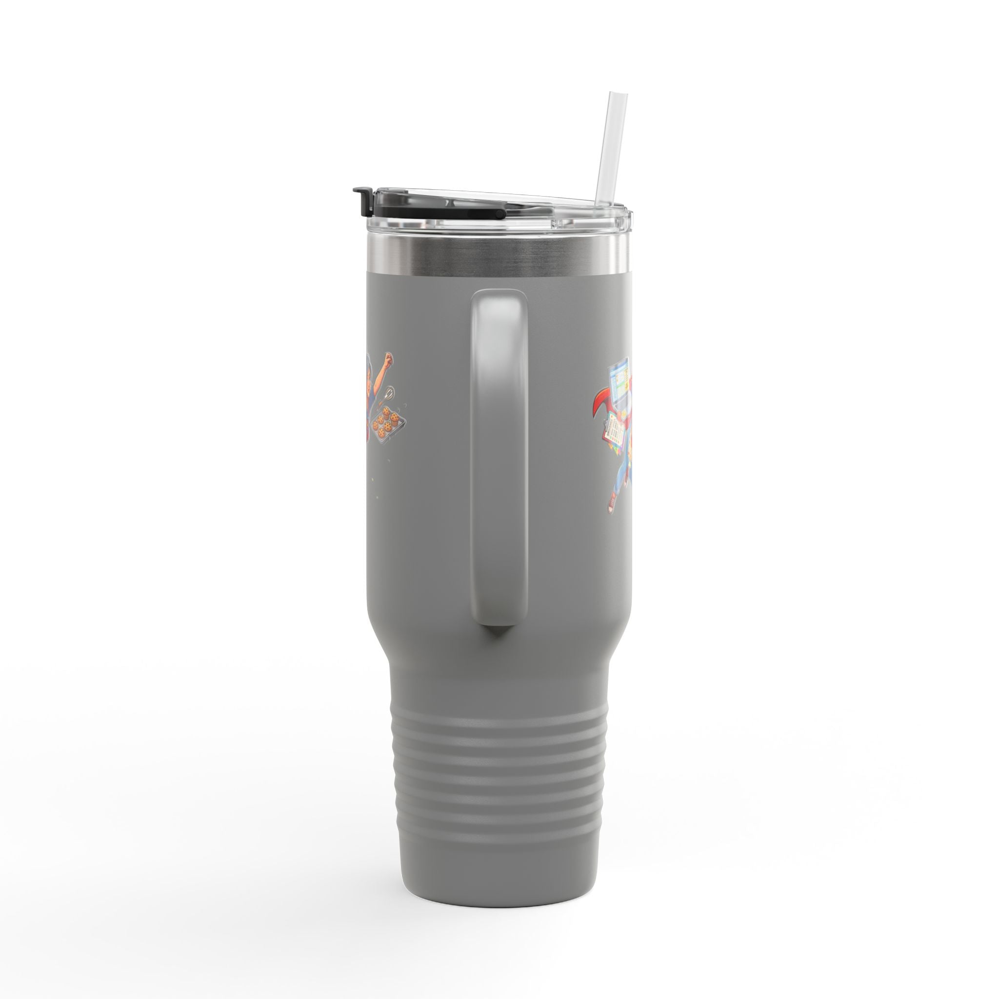 40oz Insulated Travel Mug — Supermom Work-from-Home Stainless Tumbler
