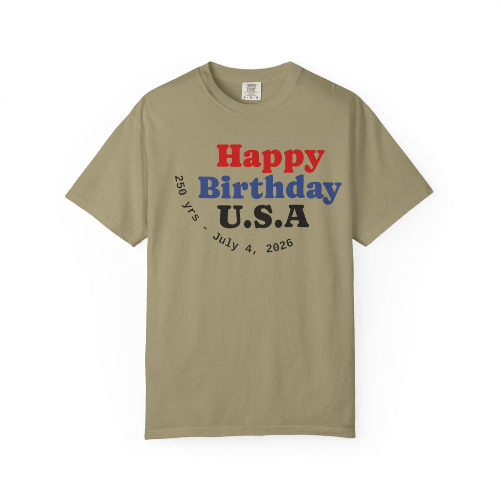 Unisex Happy Birthday USA T-Shirt — Patriotic 4th of July Tee
