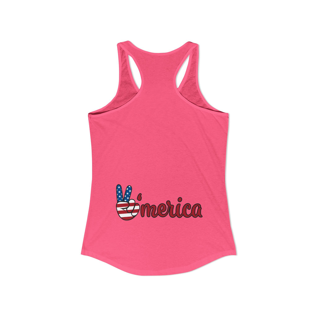 4th of July Women's Racerback Tank — Patriotic Independence Day Tank Top