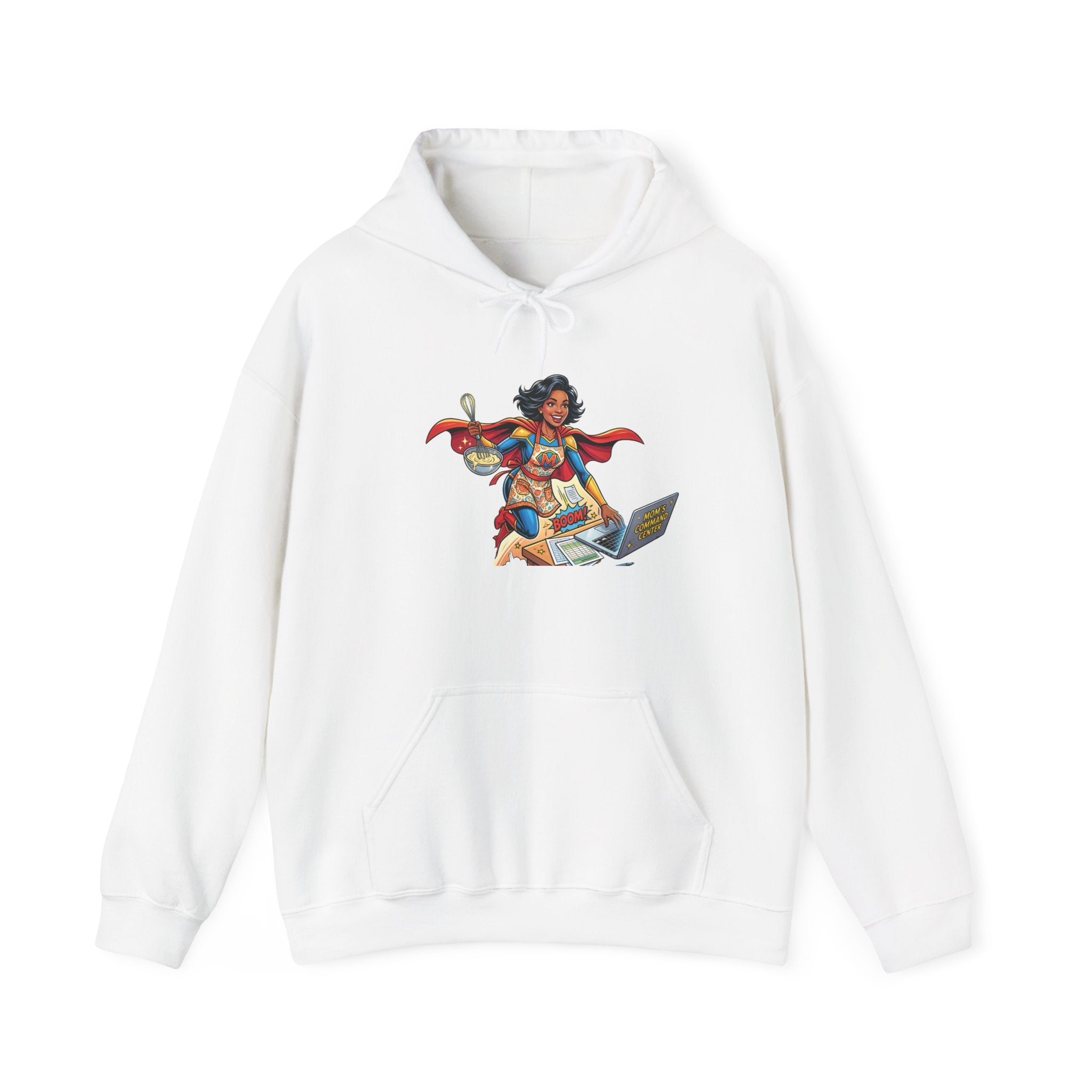 Mom Superhero Unisex Heavy Blend Hoodie – Multitasking Graphic Sweatshirt