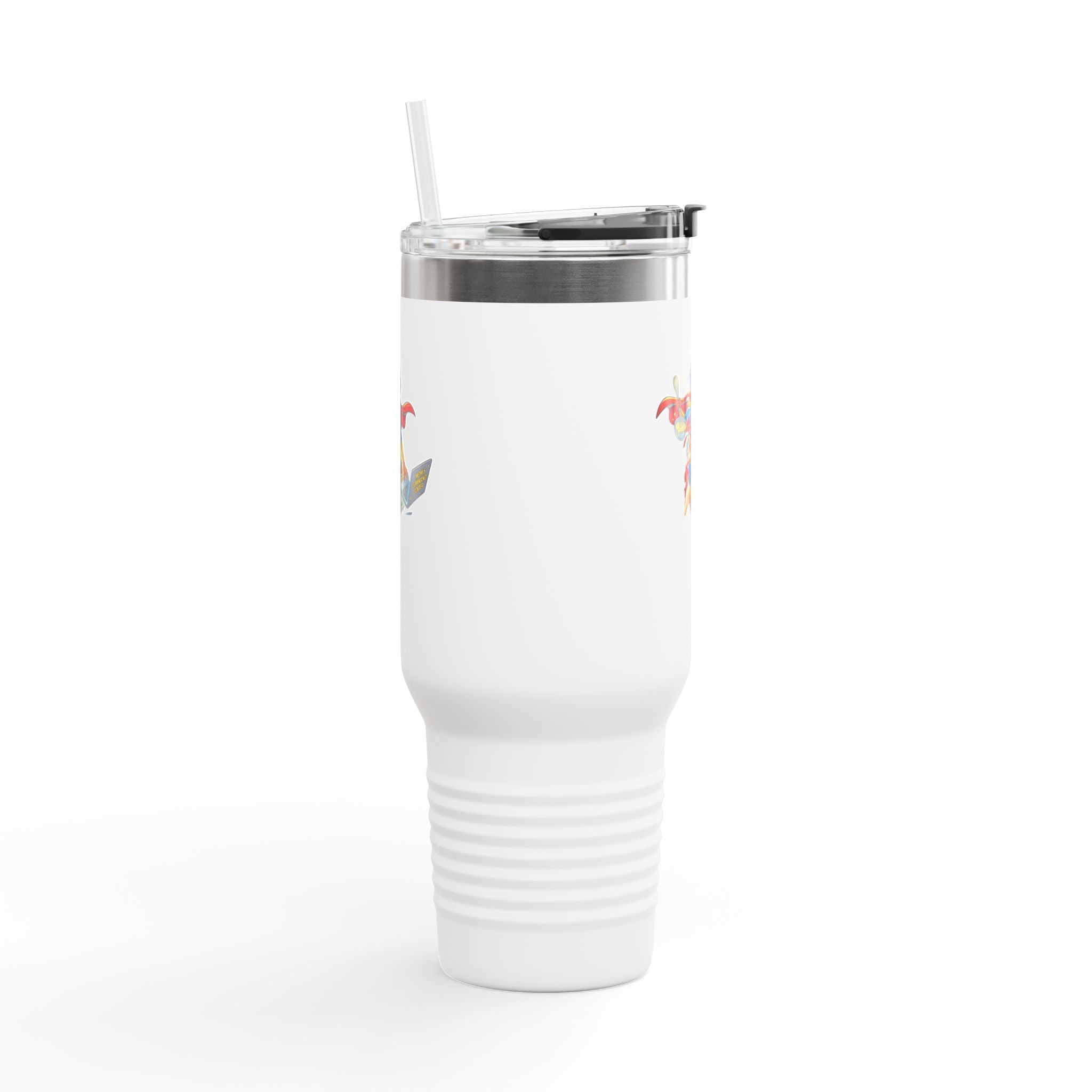 Supermom 40oz Insulated Travel Mug — 'Work • Errands • Home' Stainless Tumbler