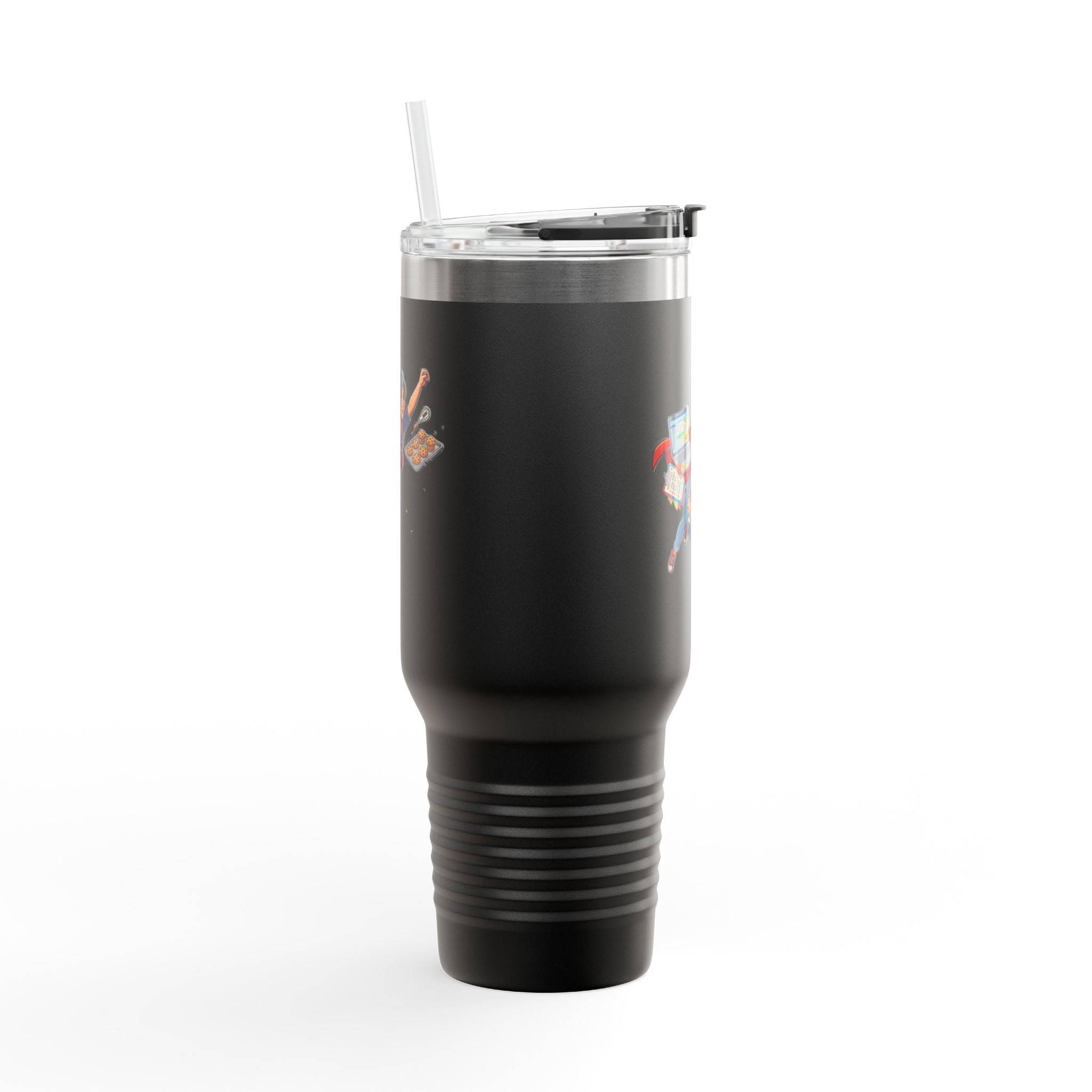 40oz Insulated Travel Mug — Supermom Work-from-Home Stainless Tumbler