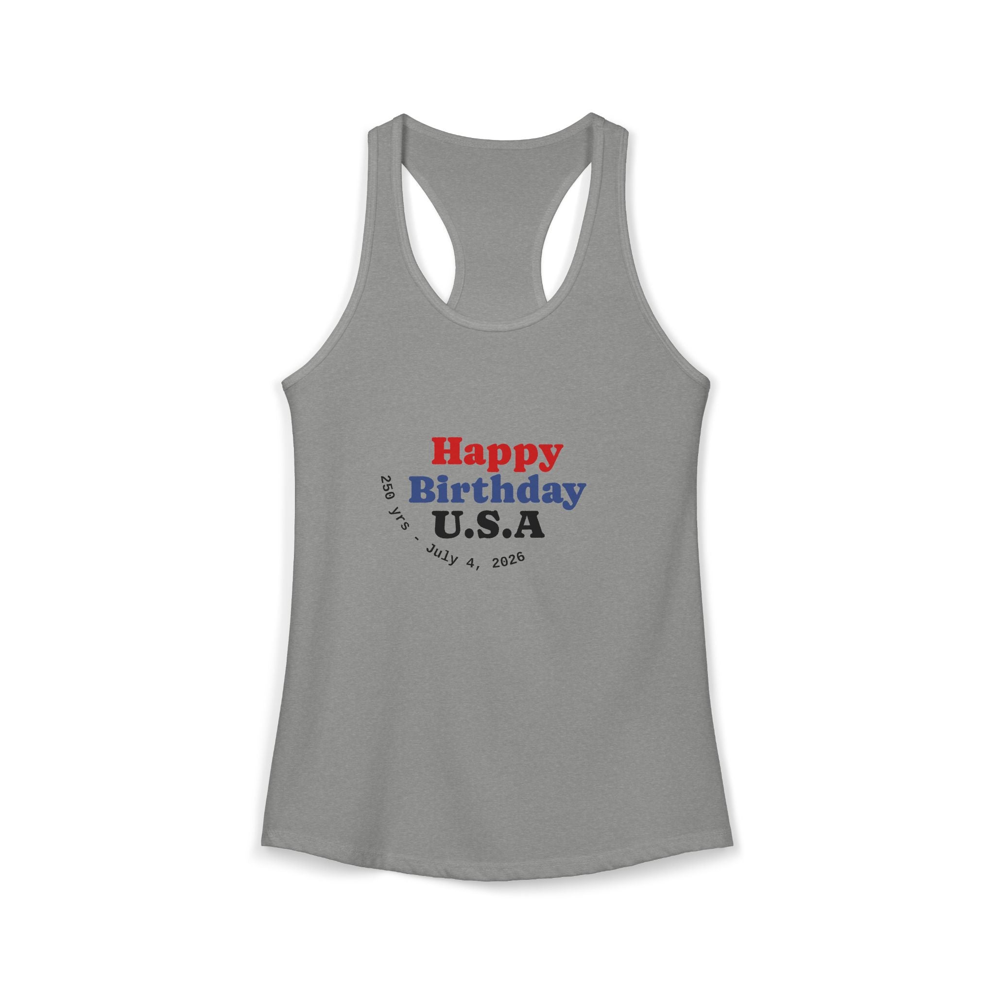 4th of July Women's Racerback Tank — Patriotic Independence Day Tank Top