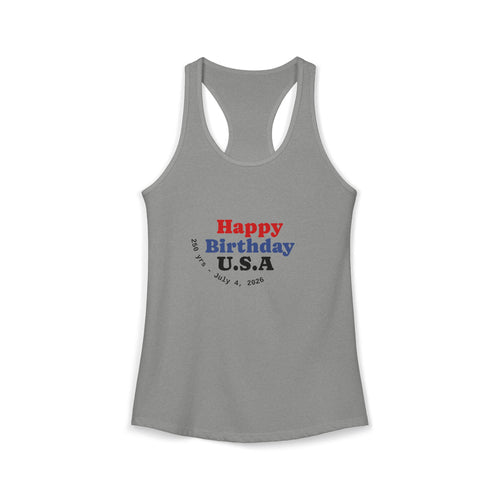 4th of July Women's Racerback Tank — Patriotic Independence Day Tank Top