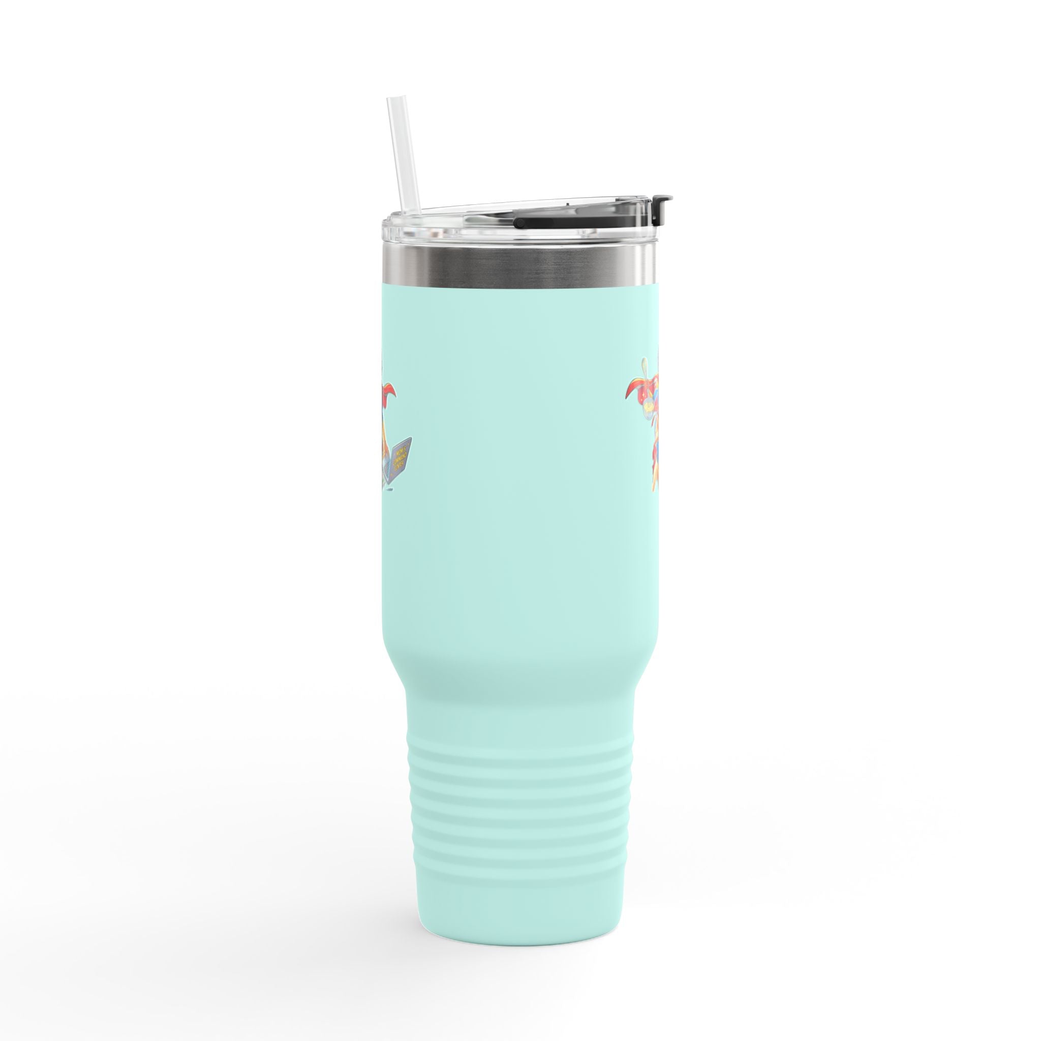 Supermom 40oz Insulated Travel Mug — 'Work • Errands • Home' Stainless Tumbler